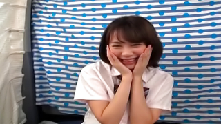 Cutie sensually enjoys deep throating dong POV