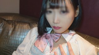 Personal photography Cute ordinary girl S who is doing reading the back face is Enko Musume a thin buttocks with a crisp butt inserted as raw Saddle face appearance cum shot